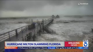 Hurricane Milton makes landfall in Florida as a Category 3 storm [upl. by Netti]