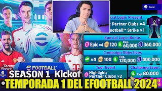 YA ABRIERON LOS SERVIDORES DEL EFOOTBALL 2024 ASÍ ES LA PRIMERA TEMPORADA DEL JUEGO 🔥 [upl. by Einahc]