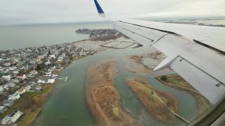 4K United 757200 Landing In BostonLogan Intl BOS [upl. by Luigino]