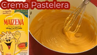 CREMA PASTELERA CON MAIZENA sin HUEVOS [upl. by Adnocahs447]