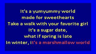 Darlene Love  Marshmallow World karaoke [upl. by Anneehs]