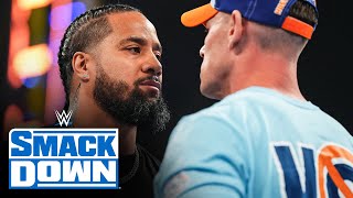 John Cena criticizes Jimmy Uso after turmoil with The Bloodline SmackDown highlights Sept 1 2023 [upl. by Attelliw162]