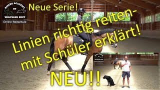 U1 Basiswissen über Linien  Hufschlagfiguren für Reiter Reittrainer und alle die Pferde reiten [upl. by Gotthard]