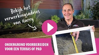 Tutorial Ondergrond voorbereiden voor een terras of pad [upl. by Desma]