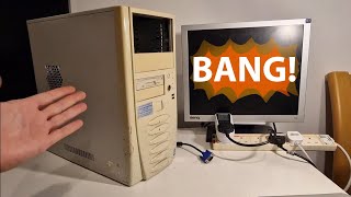 BANG Whats inside this OLD PC Will it work psu [upl. by Hcurab832]