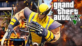 WOLVERINE IN GTA 5 [upl. by Ahsilyt]