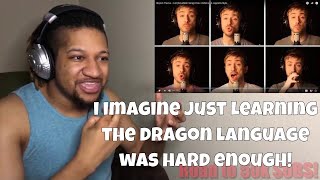 Reaction Skyrim Theme  Full Dovahkiin Song Peter Hollens  A cappella Style [upl. by Mountford]