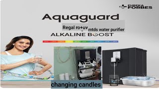 aquaguard regal rouvmtdsalkaline water purifier HOW to change candle in 2024 Eureka forbes [upl. by Deevan557]