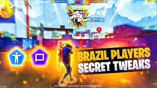 TOP 5 Brazil settings for free fire mobile  Enable THIS settings for MORE HEADSHOTS in free fire [upl. by Hendrix]