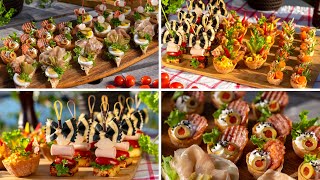 Mini Croustade with Zebra bowties sandwiches Crispy cups recipe Try it out [upl. by Alecia]