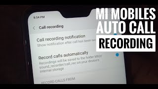 MI Mobiles Auto Call Recording setting  How To Enable Auto Call Recording Service In MI Mobiles [upl. by Nortal]