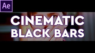 Easy After Effects Tutorial  Cinematic Black Bars Adobe After Effects Letterbox Tutorial [upl. by Henebry]