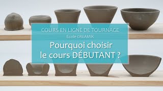 Tournage poterie niveau DÉBUTANT  Présentation Cours en ligne [upl. by Dalia]