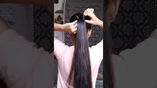 Hair bow tutorial 🦋 hair hairstyling hairbow bow [upl. by Tnecniv]