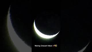 Waning Crescent Moon 🔭🌘 28NOV2024 astronomyequipment telescope crescentmoon timelapse [upl. by Stead]