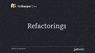 Refactorings in ReSharper C [upl. by Docia]