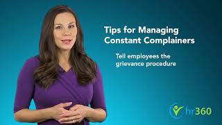 5 Tips for Managing Chronic Complainers [upl. by Reiner]