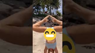 INVERSION THE BEACH shorts yoga stretching flexibility [upl. by Whitten]