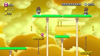 New Super Mario Bros U Deluxe LayerCake Desert5 Dry Desert Mushrooms ALL STAR COINS [upl. by Sweatt]