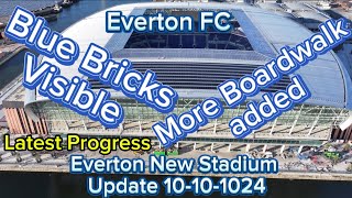 Everton FC New Stadium at Bramley Moore Dock Update 10102024 latest drone footage 4k [upl. by Raasch200]