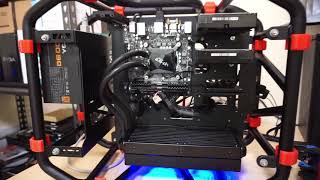 CPU WATER COOLING AIO UpHere WATER COOLER AIO UPHERE ON INWIN D FRAME install [upl. by Rodolphe]