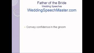 Father of the Bride Wedding Speech Tips for Proud Fathers [upl. by Lodhia547]