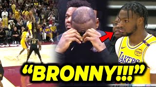 First NBA points ni Bronny maiiyak si LeBron Grabe ang LOVE ng fans kay Bronny [upl. by Anaiek177]