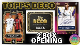 【サッカーカード開封】2324TOPPS DECO UCC【2BOX】 [upl. by Aihsenak915]