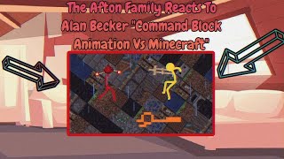 The Afton Family Reacts To Command Block Animation Vs Minecraft  Gacha club [upl. by Aikal856]