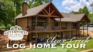 LOG HOME TOUR  THE CLEAR CREEK [upl. by Nareik]