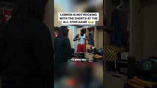 LEBRON NOT HAPPY WITH DA ALL STAR GAME SHORTS 😂  BASKETBALL HIGHLIGHTS basketballnbawnbaespnIG [upl. by Nanice]