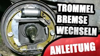 Bremstrommel öffnen und Beläge wechseln – Anleitung mit Radbremszylinder [upl. by Aidroc204]