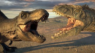 FEATHERED TREX VS DOMINION GIGANOTOSAURUS Jurassic World Evolution 2 Dominion Biosyn Expansion [upl. by Olympium]