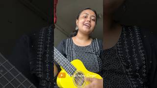 Parbona ami charte toke  Cover song  Ukulele  by Ishani 🖤 shorts ytshorts arijitsingh [upl. by Pimbley]