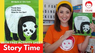 Panda Bear Panda Bear What Do You See by Bill Martin Jr and Eric Carle  Storytelling for Kids [upl. by Anivel]