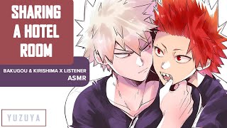 Sharing A Hotel Room ASMR  Bakugou amp Kirishima x Listener  Vacation Series EP 1 [upl. by Newcomer261]