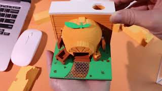 Orange 3D Memo Pad Fruits Stationary [upl. by Ettennan799]