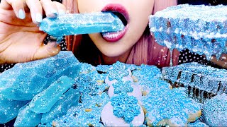 ASMR CRYSTAL HONEYCOMB ICE JEWEL CANDY  Crunchy Eating Sounds 먹방 [upl. by Nylrehc]