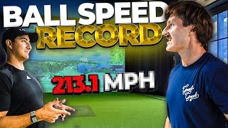 A Long Drive Champion helped me break my ball speed record [upl. by Sandberg863]