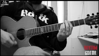 Maybe Tomorrow  Stereophonics RHYTHM Guitar CoverLesson With TABScore [upl. by Bohaty]