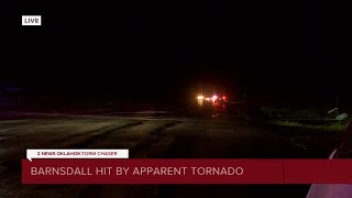 Barnsdall damage from apparent tornado [upl. by Connett]