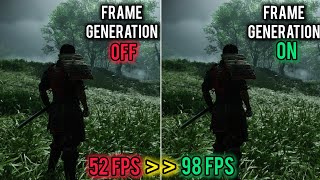 FSR 3 Frame Generation ON vs OFF In Ghost of Tsushima  How Big Is The Difference [upl. by Aidni]