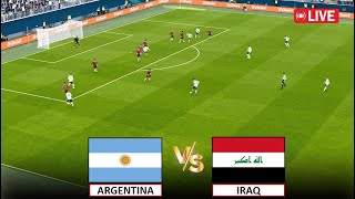 🔴LIVE  ARGENTINA vs IRAQ I U23 FOOTBALL FULL MATCH STREAM I eFOOTBALL PES 21 GAMEPLAY [upl. by Eelorac453]