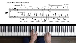 Chopin Nocturne Op9 No2  Late Version with Authentic Variants [upl. by Ruthven657]