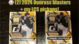 ⚾️2 2024 Donruss Baseball blasters  some LCS pickups [upl. by Akcirehs577]