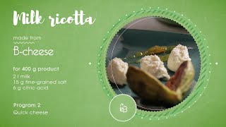 Ricotta Recipe  How to Make Cheese at Home  Cheese Machine BCheese Ariete [upl. by Leonor553]