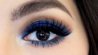 3 min blue smokey eye tutorial [upl. by Modesta]