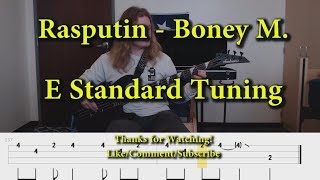 Rasputin  Boney M Bass Cover With Tabs [upl. by Gillman]