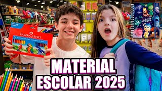 COMPRANDO NOSSO MATERIAL ESCOLAR 2025 [upl. by Garcon]