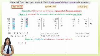 Calculer le PGCD plus grand diviseur commun de deux nombres [upl. by Nonahs]